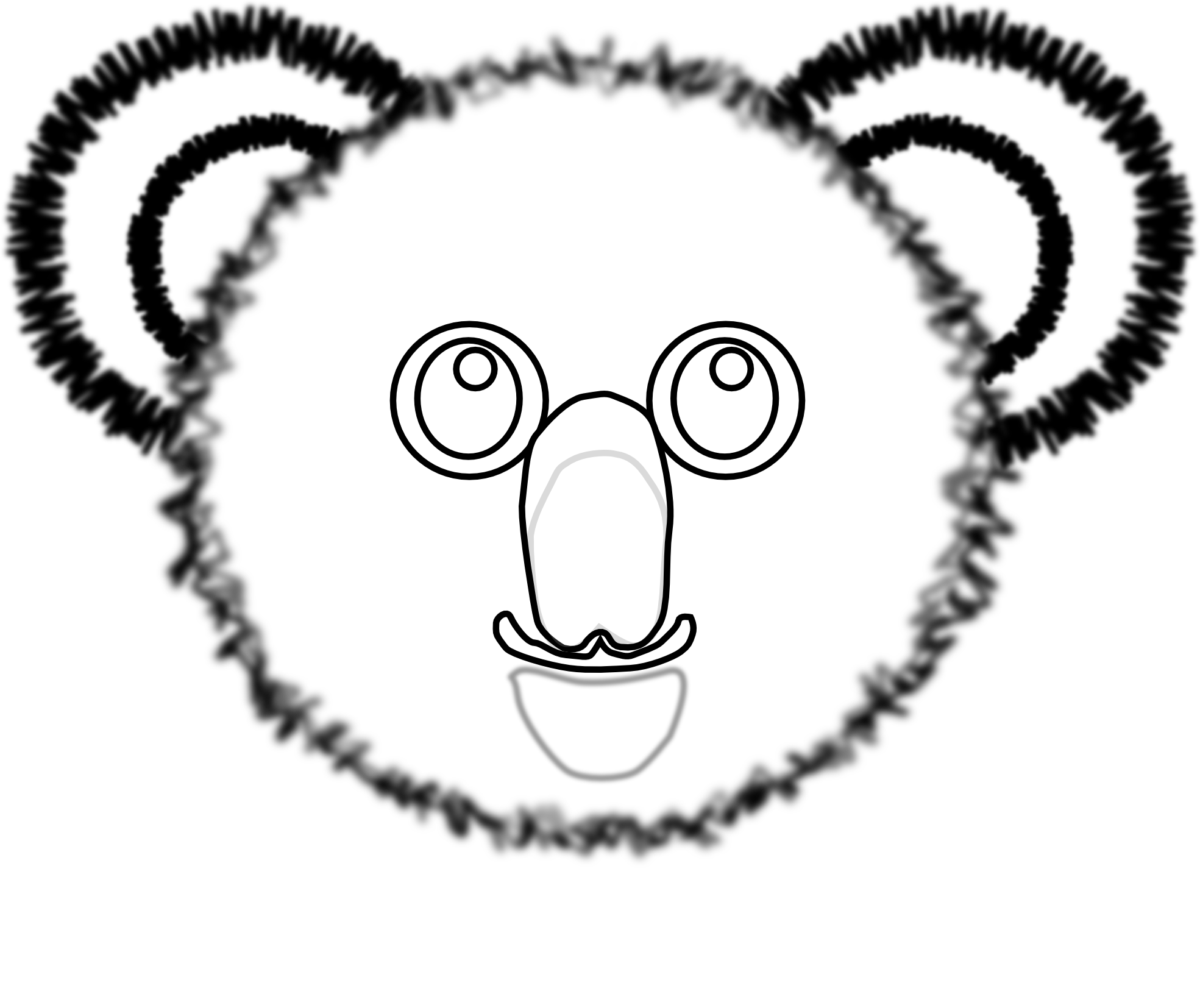 1969x1654 Stuffed Animal Clipart Bear Face