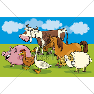 325x325 Farm Animals Gl Stock Images