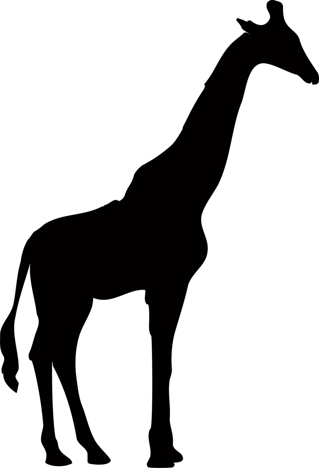 1021x1500 Giraffe Clipart Simple