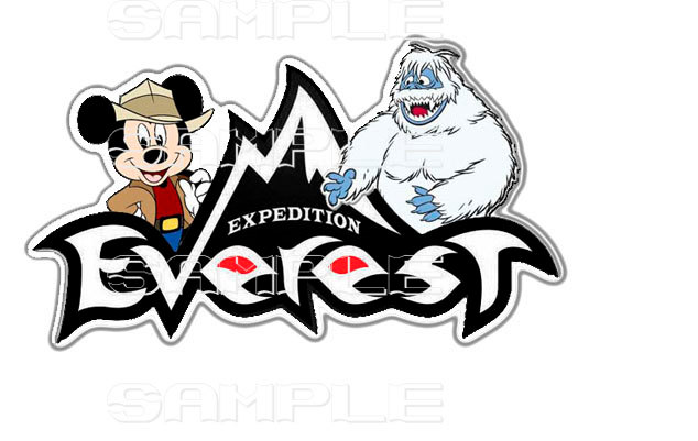 634x401 Disney Animal Kingdom Expedition Everest Mickey Scrapbook Paper