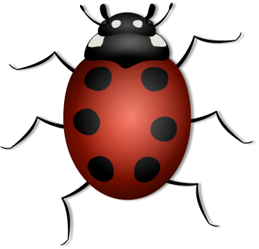 372x357 Ladybug Thin Legs Clip Art Download