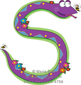 287x300 Letter S Is For Snake, One Of The Letters Of The Alphabet