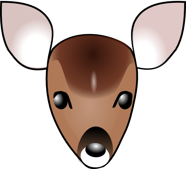 600x543 Deer Head Clip Art