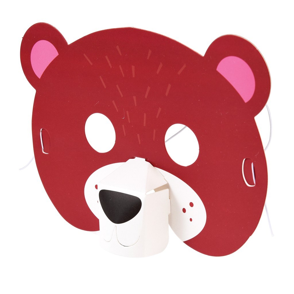 1024x1024 3d Animal Masks (Set Of 4) Dotcomgiftshop