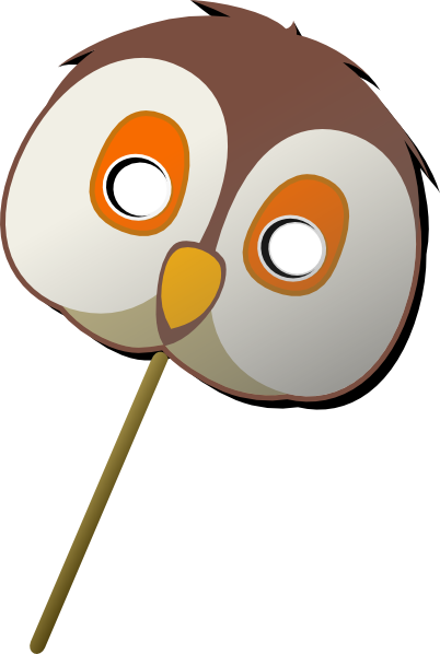 402x598 Owl Mask Clip Art
