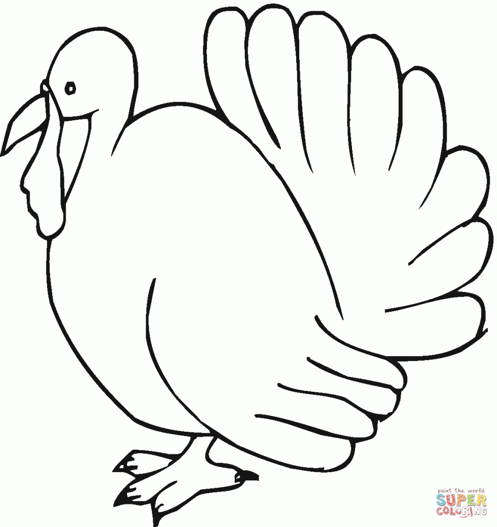 970x1029 Coloring Astonishing Animal Outlines Printable Coloring Turkey