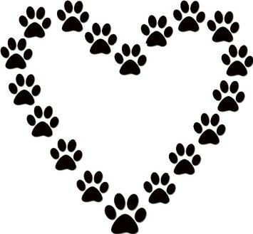355x329 Paw Prints Dog Paw Print Clip Art Free Download 7