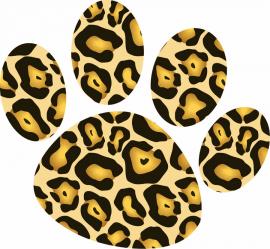 270x249 Leopard Paw Print Clip Art
