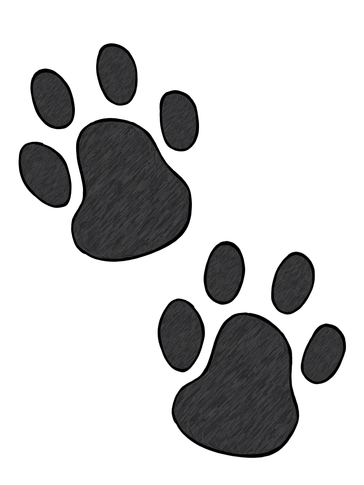 1200x1600 Paw Print Images Clip Art