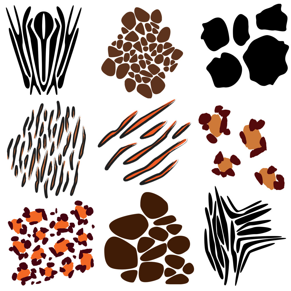 1000x1000 Animal Print Clip Art Clipart