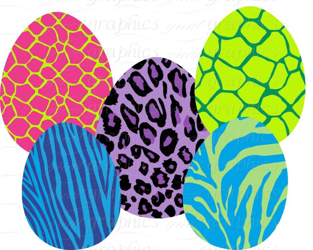 1000x800 Animal Print Easter Egg Clip Art Easter Egg Digital Clipart