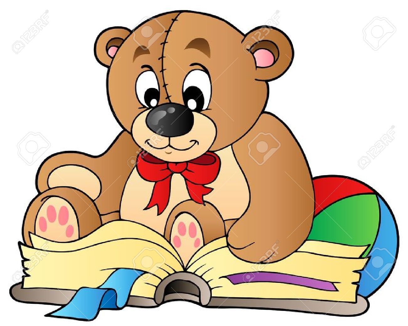 1300x1039 Bear Cub Clipart Animal Reading