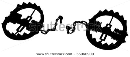 450x198 Trap Clipart Foot