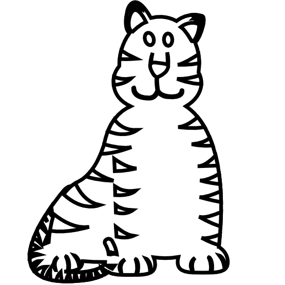 555x555 Free Clip Art Animals Black And White
