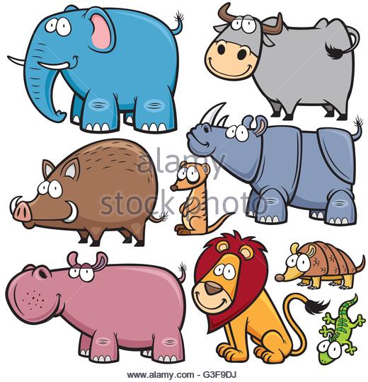 520x540 Vector Illustration Wild Animals Cartoons Stock Photos Amp Vector