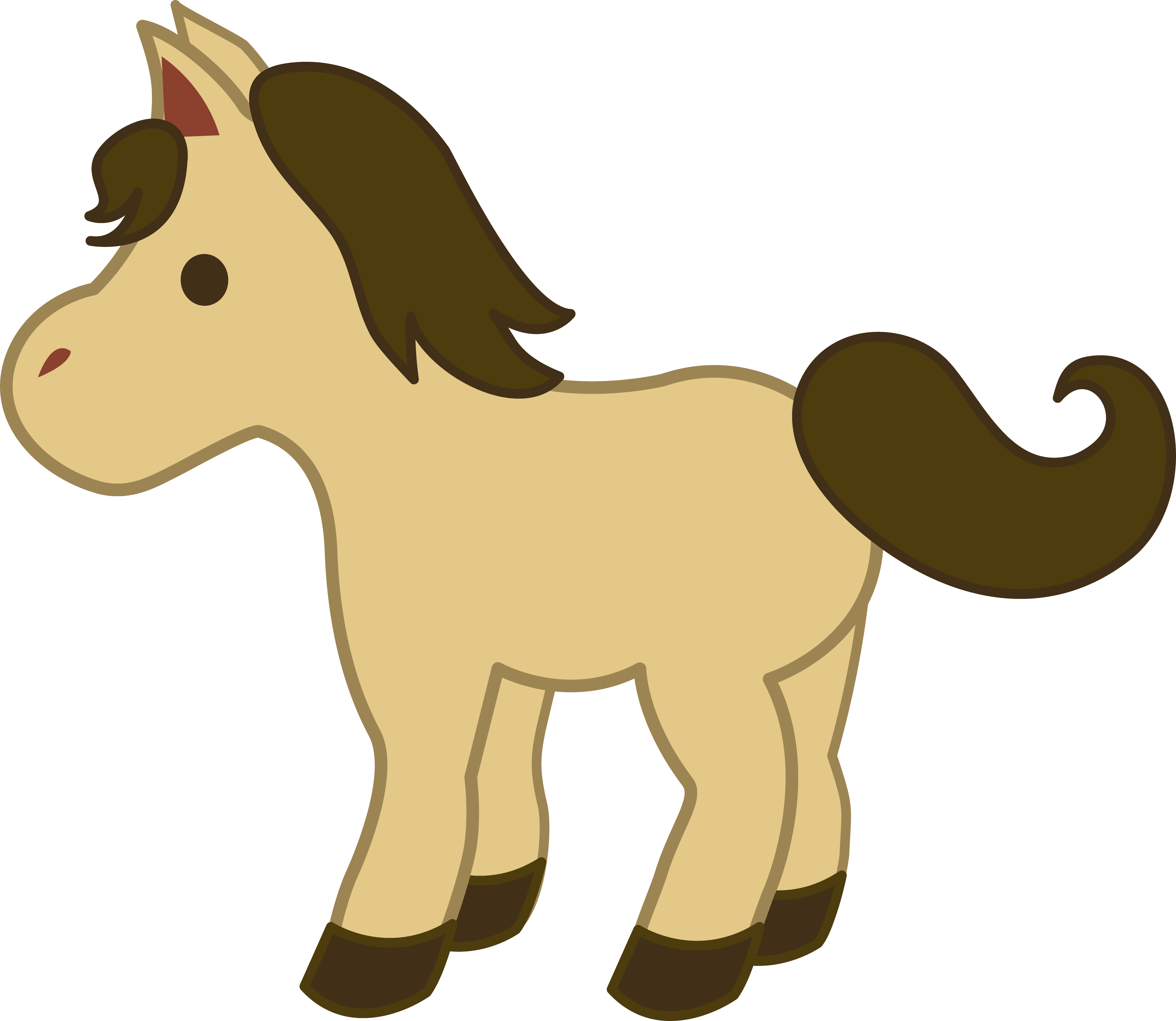 5024x4362 Baby Animal Clipart Pony