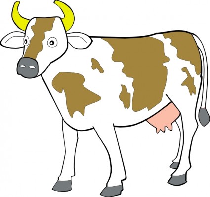 425x397 Cow Clip Art Free Black And White Free Clipart