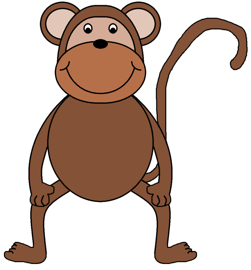 830x893 Best Monkey Clipart