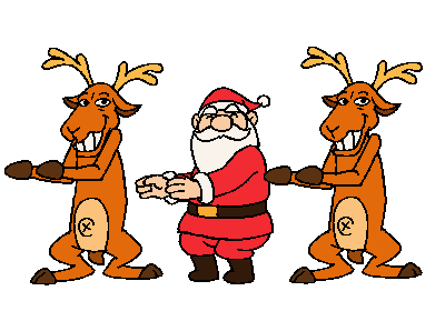 400x280 Dancing Clipart Santa