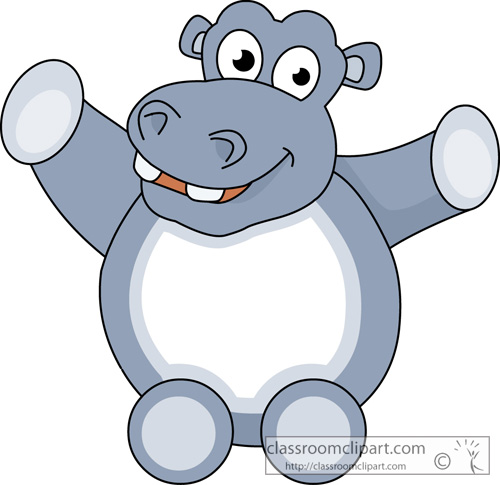 500x485 Hippo Clipart Clipart Cute Hippopotamus Animal 11