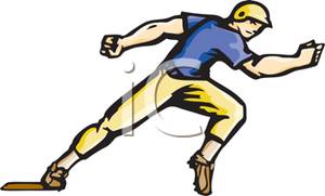 300x181 Baseball Clipart Runner