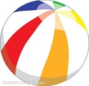 300x290 Clipart Picture Of A Colorful Beach Ball