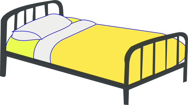 600x338 Single Bed Clip Art