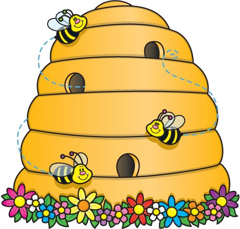 494x473 Bee Hive Clipart Animated