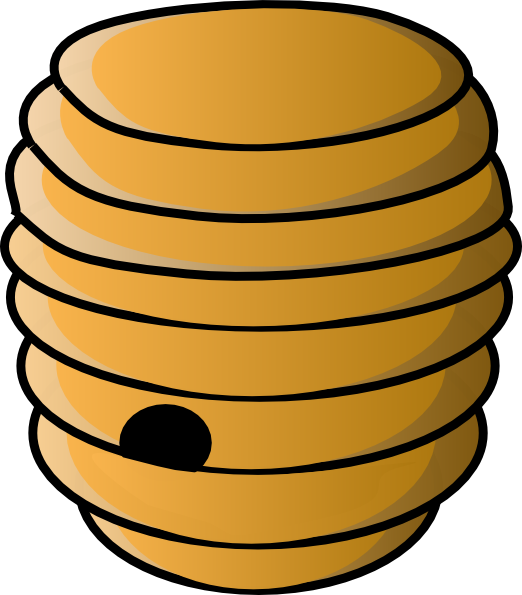 522x595 Bee Hive Clipart Cartoon
