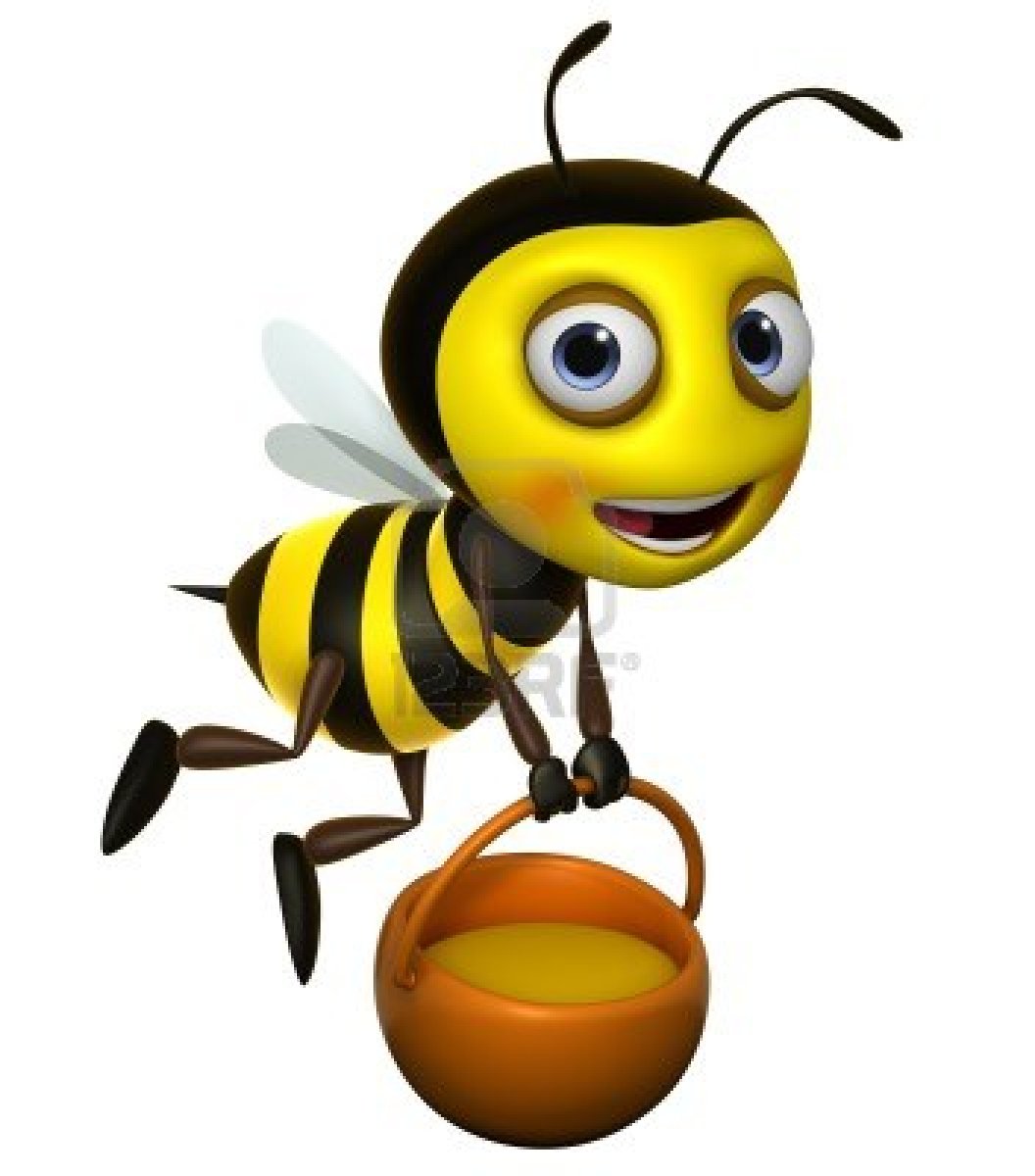 1056x1200 Free Cute Bee Clipart Image