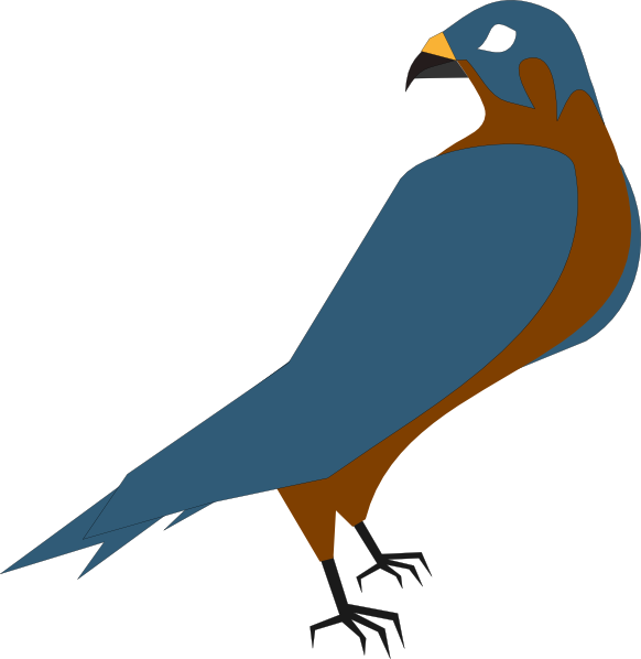 582x598 Free Falcon Clipart Image
