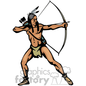 300x300 Native American Clipart Bow And Arrow