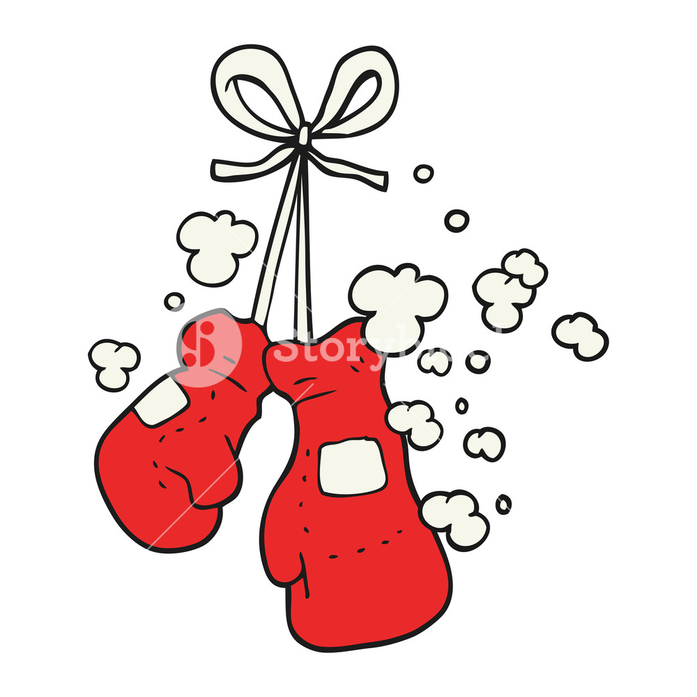 1000x1000 Freehand Drawn Cartoon Boxing Glove Royalty Free Stock Image