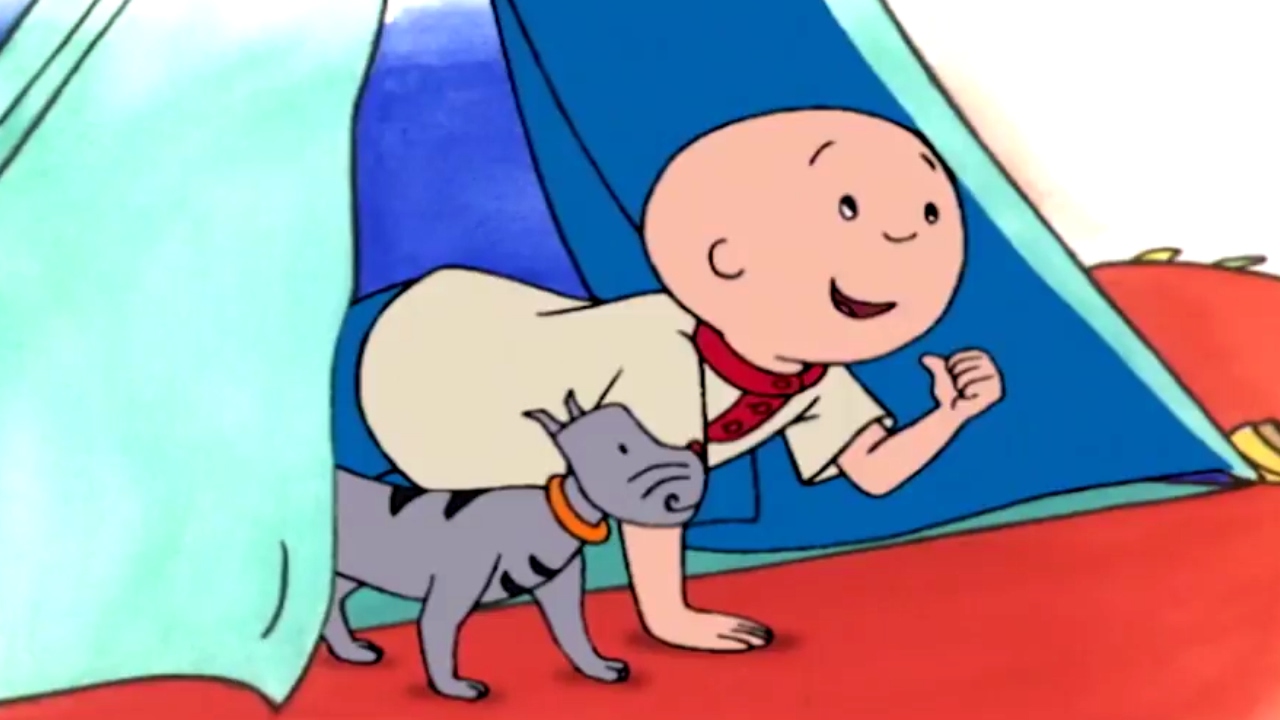 1280x720 Funny Animated Cartoon Caillou Goes Camping Watch Cartoon