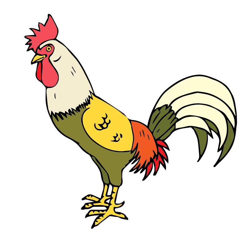 800x760 Rooster Clip Art