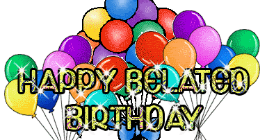 384x202 Belated Birthday Wishes Clipart