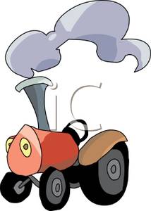 214x300 Colorful Cartoon Of A Old Steam Tractor