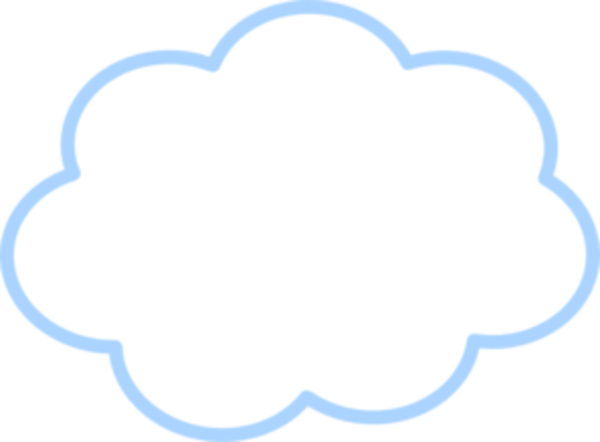 600x442 Clouds Clipart Blue
