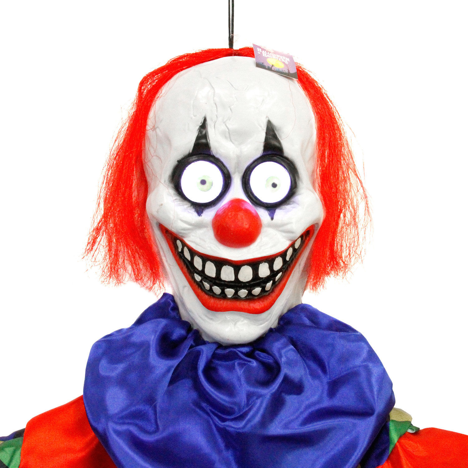 1500x1500 Halloween Haunters 5 Foot Animated Hanging Scary Circus Clown