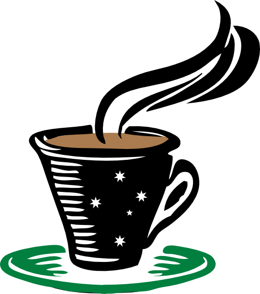 528x596 Hot Cup Of Steaming Coffee Clip Art