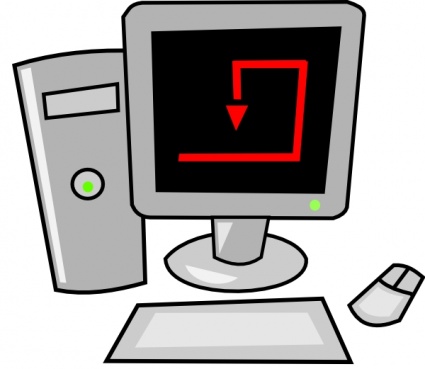 425x369 Free Desktop Computer Clipart Image