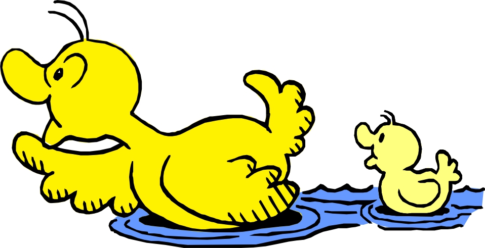 958x491 Duck Clipart Swims