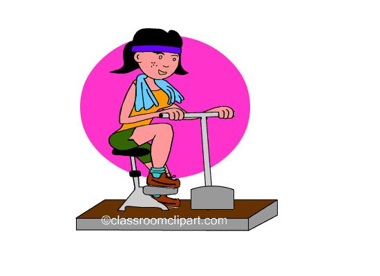 550x400 Exercise Bike Clipart