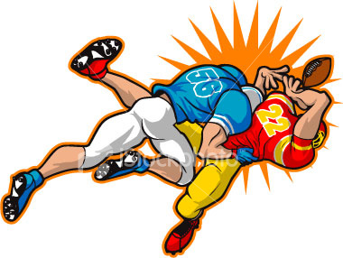 380x286 Football Clipart Collision