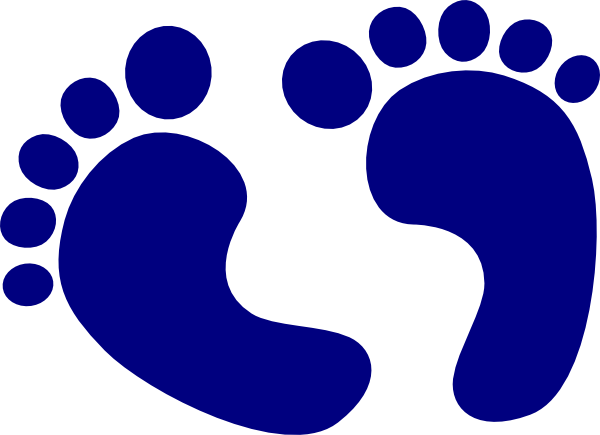 600x435 Baby Feet Navy Clip Art