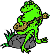 204x220 Frog Playing Guitar Clipart