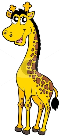 200x450 Giraffe Clipart Simple Cartoon