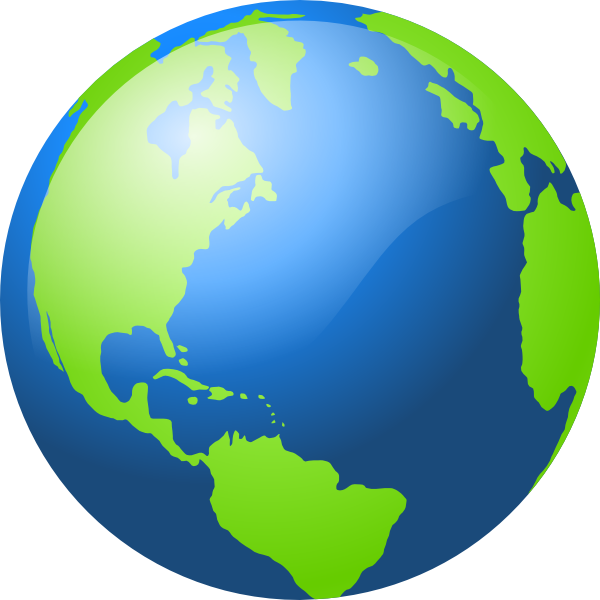 600x600 World Globe Logo Clipart