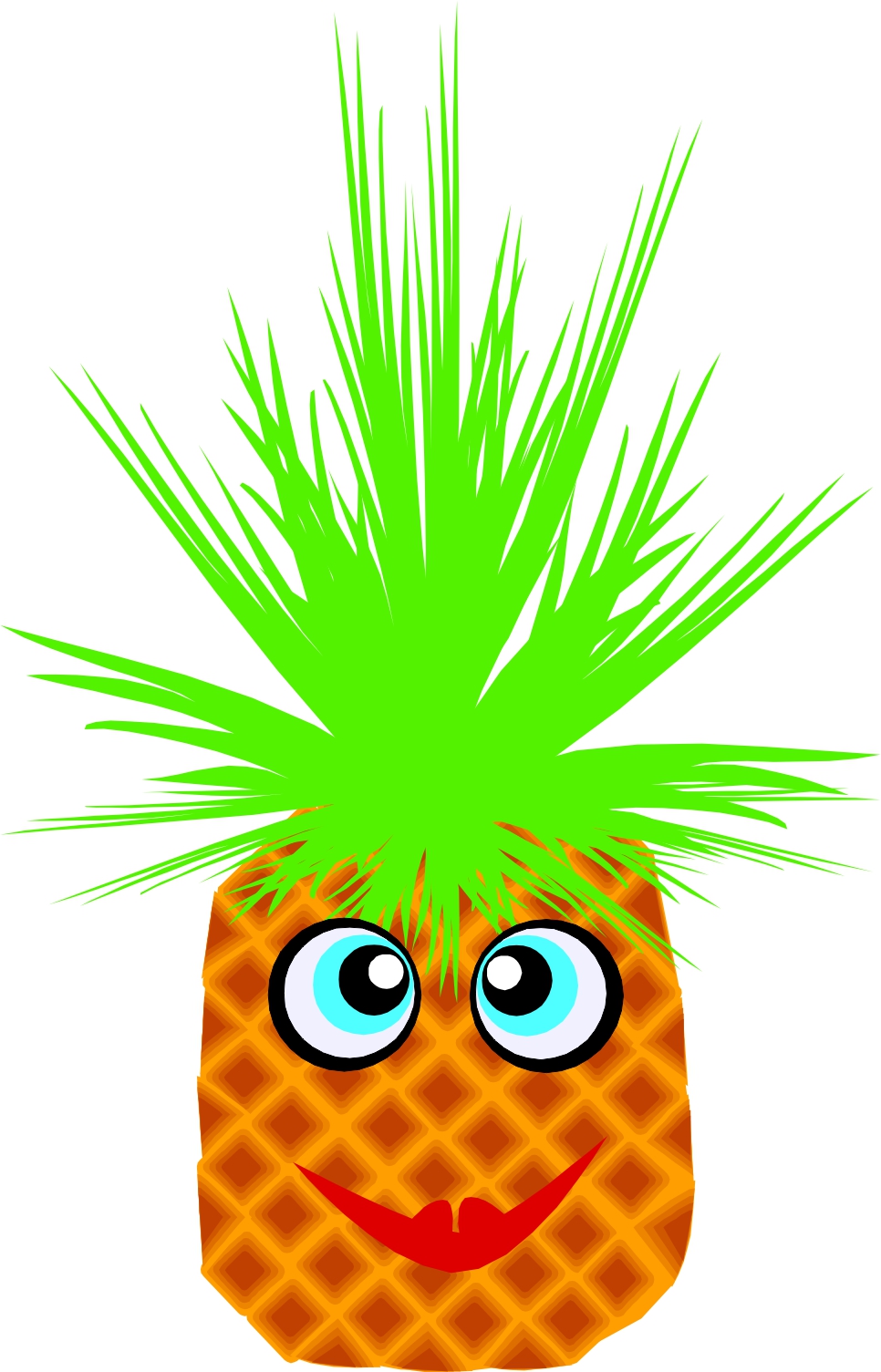 966x1505 Pineapple Clipart Animated
