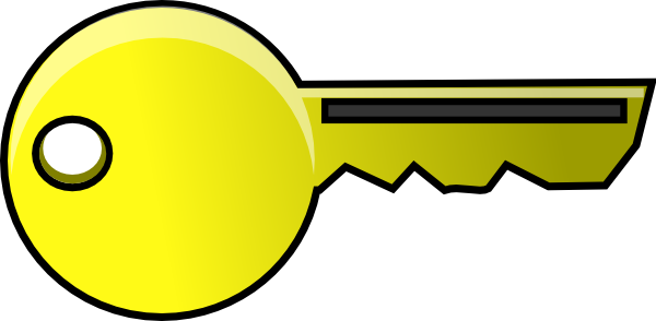 600x294 Golden Key Clip Art